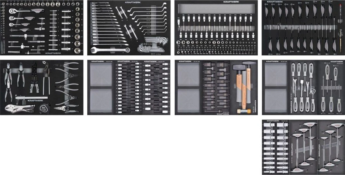Kraftwerk Gevulde Gereedschapswagen - 377 Delig 8 Kraftwerk Gevulde Gereedschapswagen - 377 Delig - Afbeelding 6