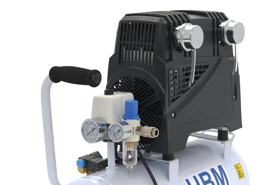 HBM Professionele Low Noise Compressor - 1.5 PK - 30 Liter Model 2 8 HBM Professionele Low Noise Compressor - 1.5 PK - 30 Liter Model 2 - Afbeelding 6