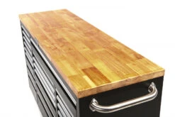 HBM Verrijdbare Gereedschapswagen Met Houten Werkblad - 146 Cm - Zwart -Gereedschapsserie Winkel hbm 022 61.jpg 1200x600 a5abbebc88