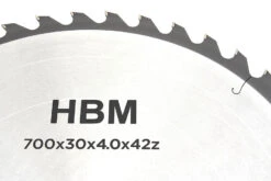 HBM 700 Mm - 42-T Zaagblad Voor HBM Professionele Wipzaag / Brandhoutzaag 5.5 PK - 400 Volt -Gereedschapsserie Winkel hbm 023b 3.jpg 1200x600 bc0e2ebc88