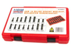 HBM Kracht Wielslot, Wielbouten Demontageset 16-delig -Gereedschapsserie Winkel hbm 031 179.jpg 1200x600 d410debc88