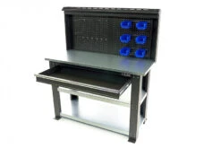 HBM Professionele Stalen 3 Laags Werkbank Met La En Achterwand 137 Cm -Gereedschapsserie Winkel hbm 033 111.jpg 1200x600 51998ebc88