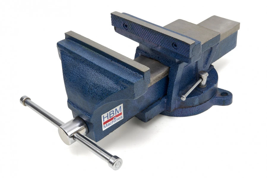 HBM Profi 150 Mm Bankschroef Met Draaibaar Onderstel 4 HBM Profi 150 Mm Bankschroef Met Draaibaar Onderstel - Afbeelding 2