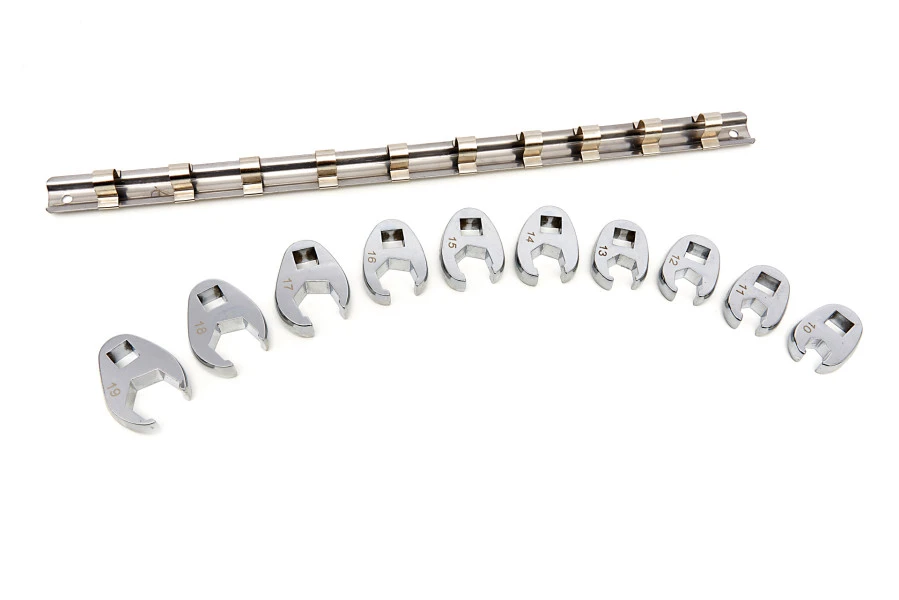 Stahlkaiser 10 Delige Kraaienpootsleutels Metrisch Met 3/8” Opname 10-19 Mm. 4 Stahlkaiser 10 Delige Kraaienpootsleutels Metrisch Met 3/8” Opname 10-19 Mm. - Afbeelding 2