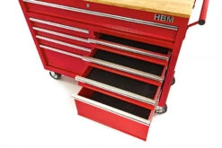 HBM Gereedschapswagen Met Houten Werkblad 117 Cm, Rood -Gereedschapsserie Winkel hbm 264 24.jpg 1200x600 15784ebc88
