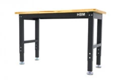 HBM Werkbank Met Massief Houten Blad, In Hoogte Verstelbaar, 122 Cm -Gereedschapsserie Winkel hbm 3141 4.jpg 1200x600 f3bc0ebc88