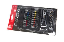 AOK 23 Delige Professionele ¼” Doppenset En Bitset Met Ratel In Handige Opbergetui -Gereedschapsserie Winkel hbm 4161.jpg 1200x600 a9e0bebc88