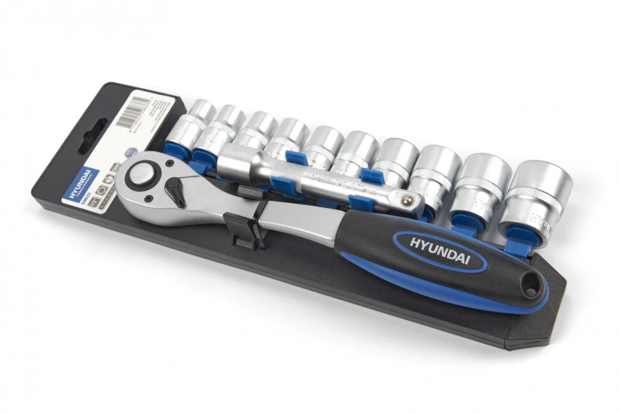 Hyundai 12 Delige Dopsleutel Sets CrV Kunststof Houder 9 Hyundai 12 Delige Dopsleutel Sets CrV Kunststof Houder - Afbeelding 7