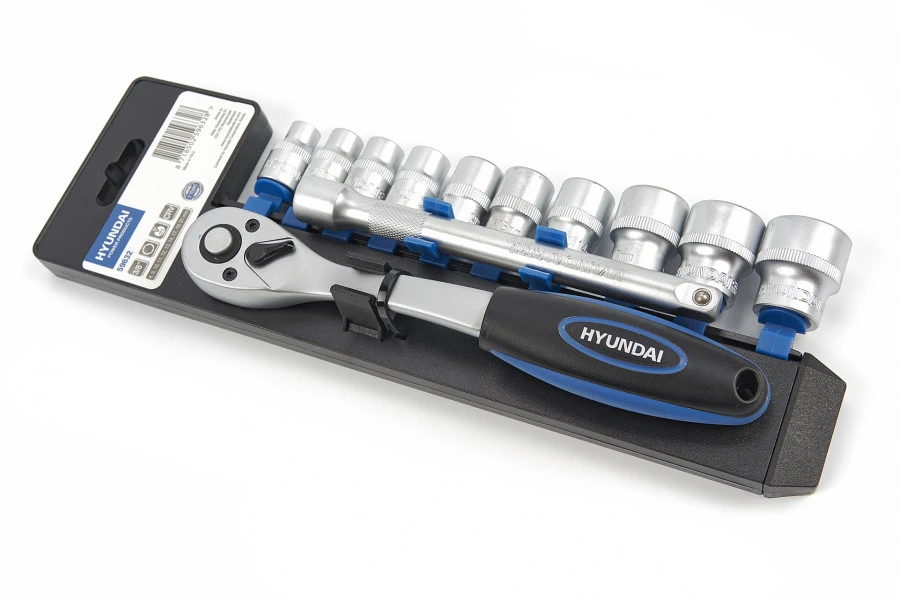 Hyundai 12 Delige Dopsleutel Sets CrV Kunststof Houder 7 Hyundai 12 Delige Dopsleutel Sets CrV Kunststof Houder - Afbeelding 5