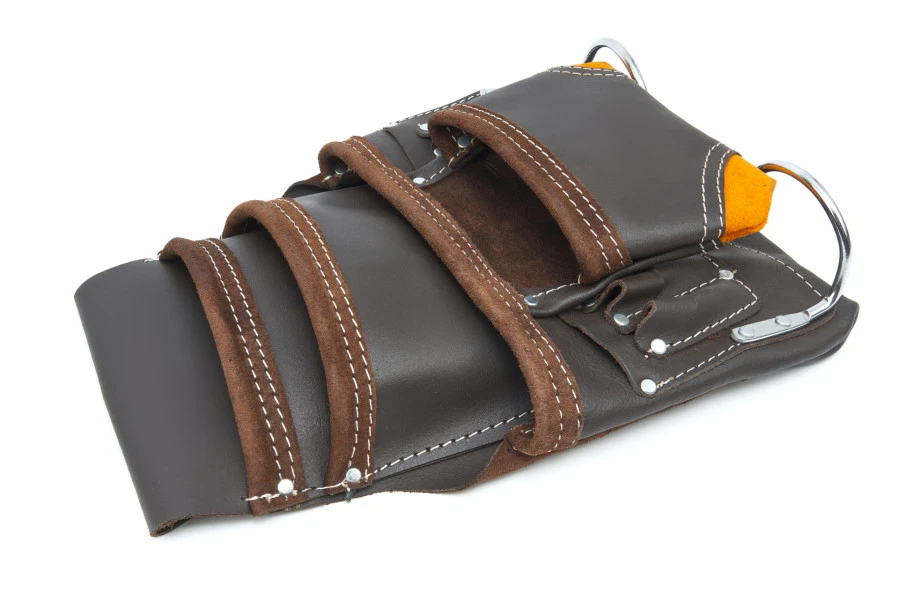 HBM Professionele Leren Gereedschapszak Met 10 Vakken 4 HBM Professionele Leren Gereedschapszak Met 10 Vakken - Afbeelding 2